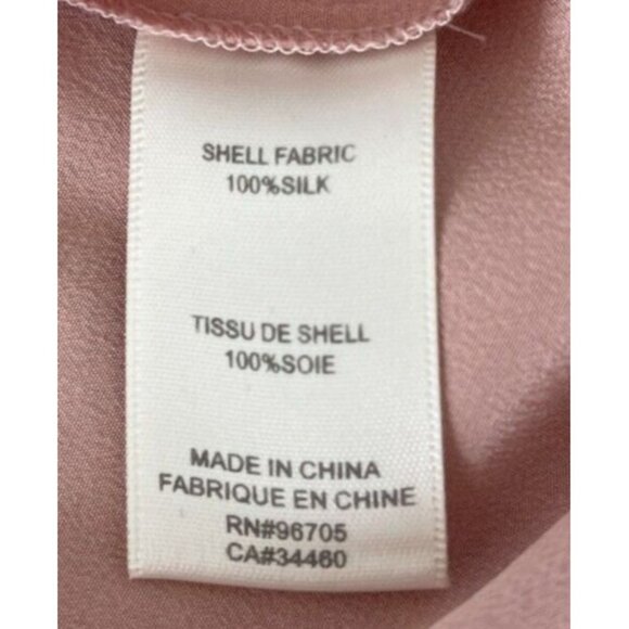 Rebecca Taylor Embellished 100% Silk Tank Woodrose 4 Light Pink $275 Beaded Chic - Picture 8 of 10